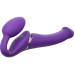 Фиолетовый безремневой вибрострапон Silicone Bendable Strap-On - size M (Strap-on-me 6013922)