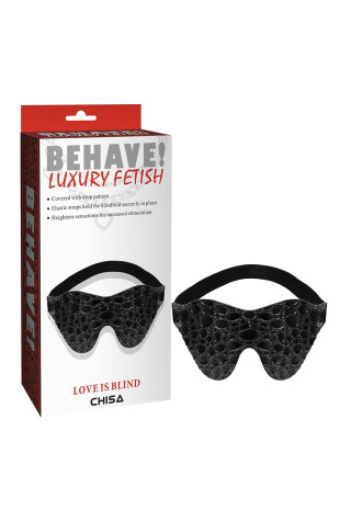 Черная маска на глаза Behave (Chisa CN-632178932)