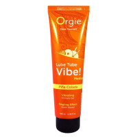 Гель с эффектом вибрации Lube Tube Vibe Medium Pina Colada - 100 мл.