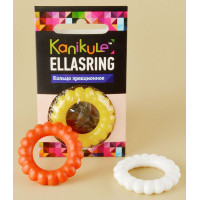 Цветное рельефное эрекционное кольцо Ellasring