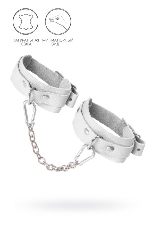 Белые мини-оковы со скруглёнными углами (Pecado 02224)