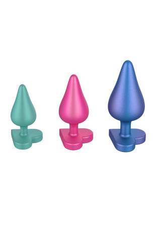 Набор из 3 анальных пробок Romp Luster (ROMP RP281SGZ)