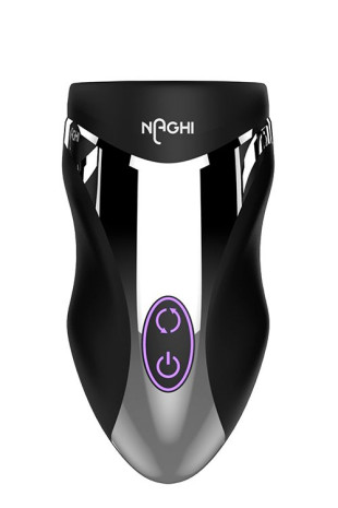 Черный вибромастурбатор NO.29 RECHARGEABLE PENIS HEAD VIBE (Tonga 530029)