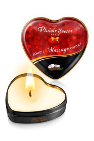Массажная свеча с ароматом кокоса Bougie Massage Candle - 35 мл. (Plaisir Secret 826065)