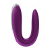 Фиолетовый вибромассажёр для пар Satisfyer Double Fun (Satisfyer 4002460)