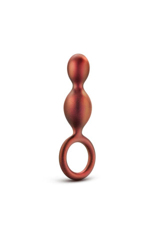 Коричневый анальный стимулятор Duo Loop Copper Anal Plug - 13,3 см. (Blush Novelties BL-10319)