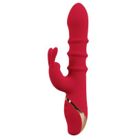 Красный вибратор-кролик с 3 подвижными кольцами Rabbit Vibrator with 3 Moving Rings - 23,7 см. Красный вибратор-кролик с 3 подвижными кольцами Rabbit Vibrator with 3 Moving Rings - 23,7 см.