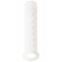 Белый фаллоудлинитель Homme Long - 13,5 см.