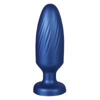 Синяя анальная пробка 4 Inch Silicone Anal Plug - 12 см.