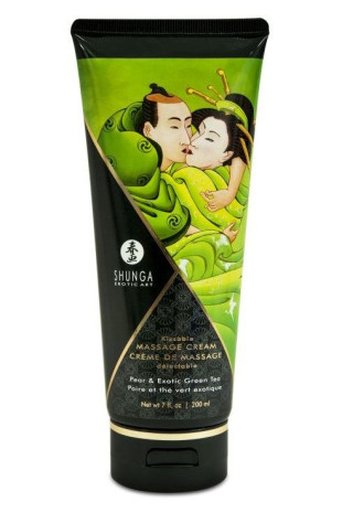 Массажный крем для тела с ароматом груши и зелёного чая Pear   Exotic Green Tea - 200 мл. (Shunga 4111)