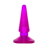Фиолетовая анальная пробка BUTT PLUG - 9,5 см.