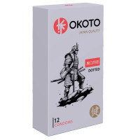 Точечные презервативы OKOTO Dotted - 12 шт.