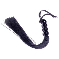 Черная силиконовая плеть - 37 см.