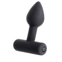 Чёрная анальная мини-вибровтулка Erotist Shaft - 7 см.