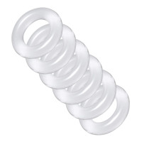 Комплект из 6 прозрачных эрекционных колец Ring Master Custom Ball Stretcher Kit