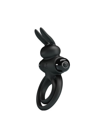 Черное эрекционное кольцо с вибростимуляцией клитора Vibrant Penis Ring III (Baile BI-210206)