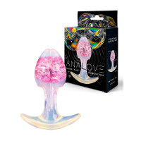 Розоватая анальная пробка - 8,2 см.