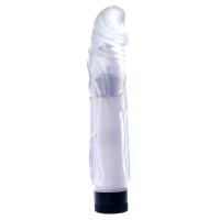 Прозрачный вибратор Juicy Jelly - 22 см.