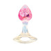 Розоватая анальная пробка с ручкой - 8,5 см. (AnaLove LET-14024)