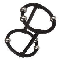 Черная клетка на пенис с бусинами Steel Beaded Silicone Enhancer Cage Черная клетка на пенис с бусинами Steel Beaded Silicone Enhancer Cage