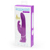 Лиловый вибратор-кролик Curve Rechargeable Rabbit Vibrator - 25,4 см. (Happy Rabbit 71503)