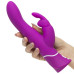 Лиловый вибратор-кролик Curve Rechargeable Rabbit Vibrator - 25,4 см. (Happy Rabbit 71503)
