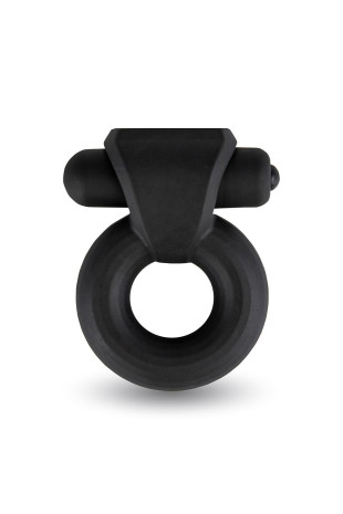 Черное эрекционное виброкольцо Rooster Travis (Velv or E31028)