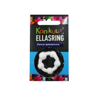 Цветное эрекционное кольцо с шариками Ellasring