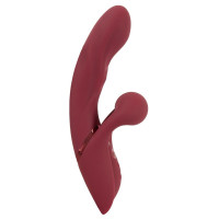 Малиновый вибратор-кролик с функцией постукивания 2 Function Rabbit Vibrator - 22,3 см. Малиновый вибратор-кролик с функцией постукивания 2 Function Rabbit Vibrator - 22,3 см.