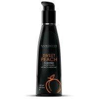 Лубрикант с ароматом спелого персика Wicked Aqua Sweet Peach - 120 мл. Лубрикант с ароматом спелого персика Wicked Aqua Sweet Peach - 120 мл.