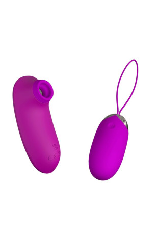 Набор вибростимуляторов Orthus: яйцо и стимулятор клитора (Baile BI-014901W)