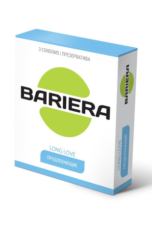 Продлевающие презервативы Bariera Long Love - 3 шт. (Bariera 847)