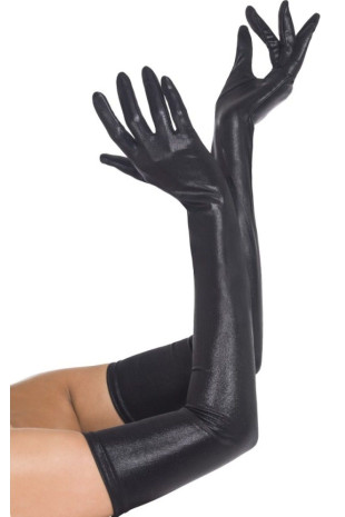 Перчатки с эффектом мокрой ткани