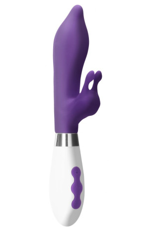 Фиолетовый вибратор-кролик Adonis - 22 см.